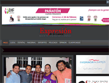 Tablet Screenshot of expresioncuenca.com